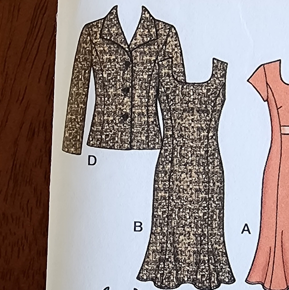 Simplicity sewing pattern dresses & jackets suiting #4014, sz: 10-18, NEW! - Picture 3 of 15